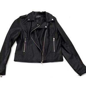 Noize Black Vegan Leather Jacket
